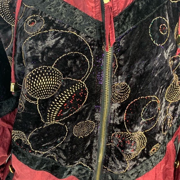 Vintage 80’s Chili Pepper Reversible Windbreaker Track Suit - Picture 4 of 10